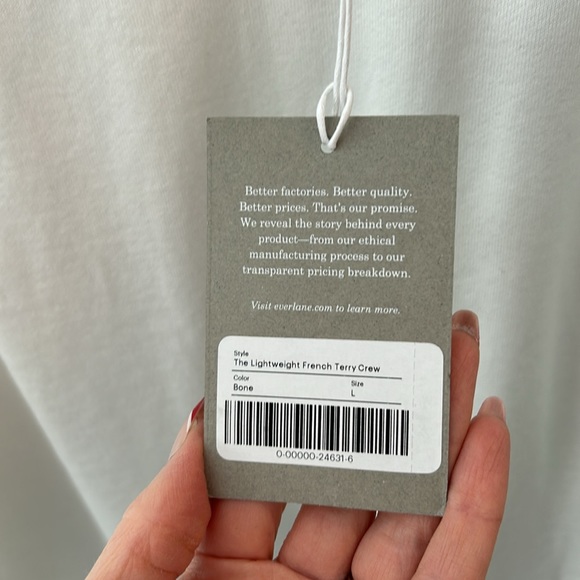 NWT Lightweight French Terry Crew from Everlane - Picture 7 of 14